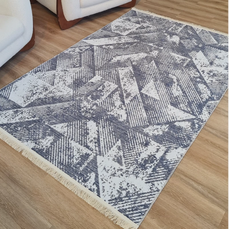 فرشینه مخمل شانل طرح مدرن و هندسی کد M 264(پس کرایه)