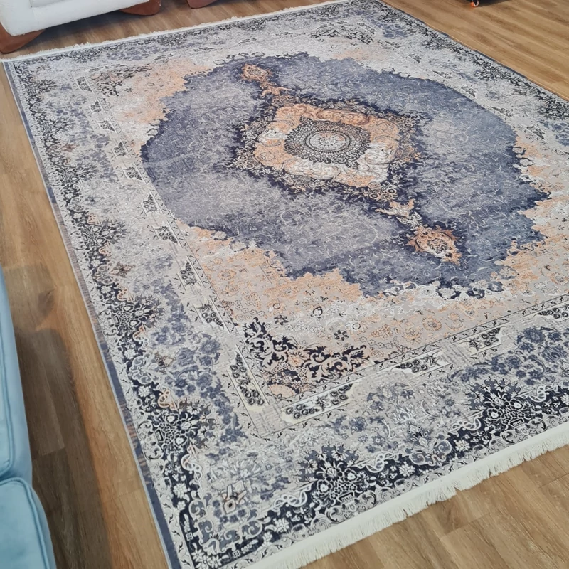 فرشینه وینتیج طوسی نسکافه ای کد L 194 (پس کرایه)