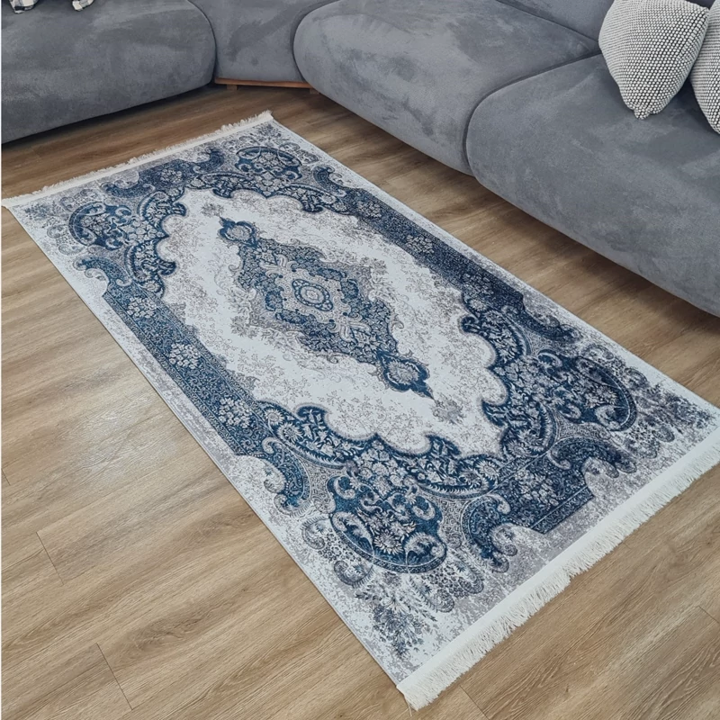 فرشینه طرح کلاسیک با رنگ بندی آرامش بخش کد H 227 (پس کرایه)