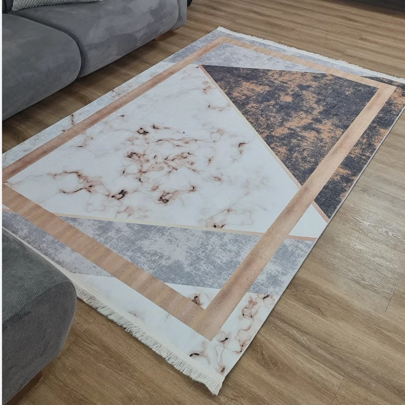 فرشینه مدرن طرح ماربل و هندسی کد H 403 (پس کرایه)