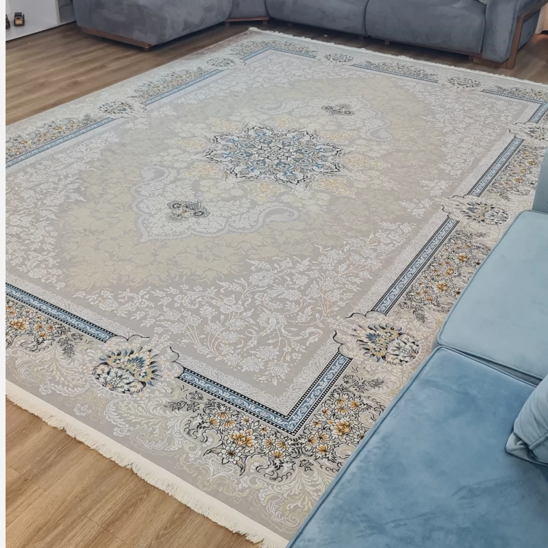 فرشینه طرح کلاسیک، رنگ کرم نسکافه ای کد A 098 (پس کرایه)