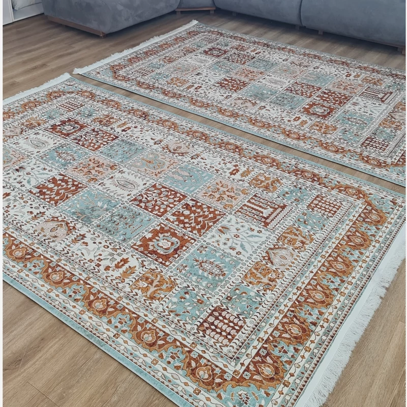 فرشینه مخمل تُرک طرح ابریشم، کد A 168 (پس کرایه)