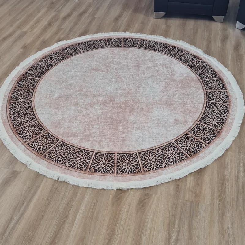 فرشینه گرد مخمل تُرک کد C 06(پس کرایه)