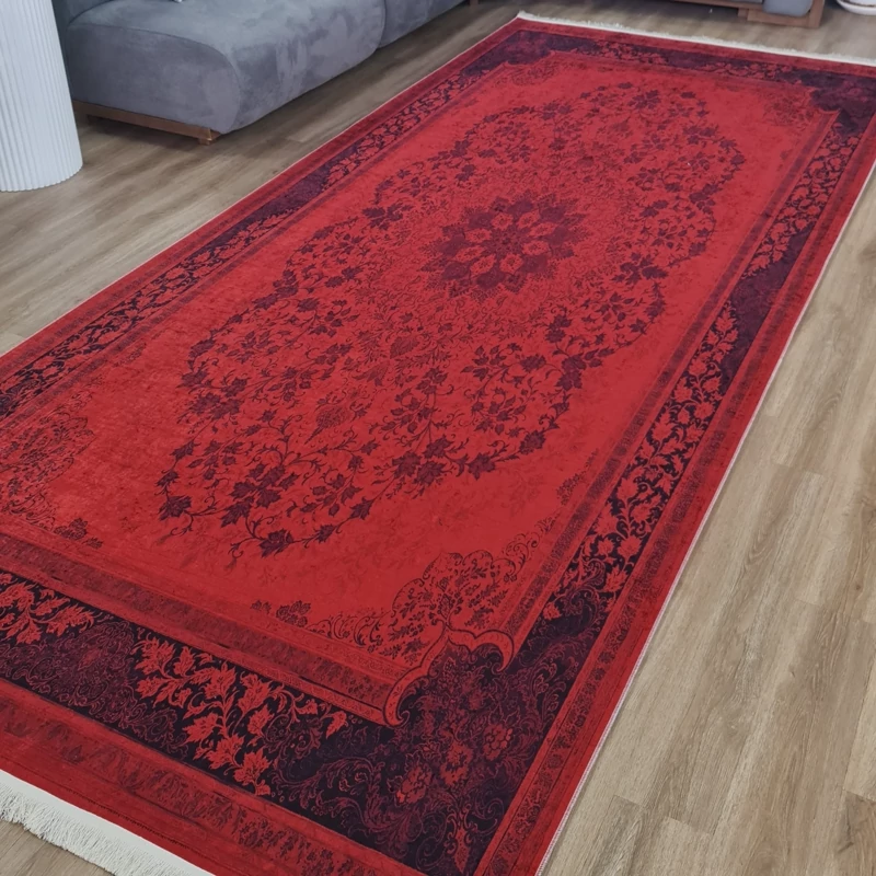 فرشینه سنتی طرح ترنج،مخمل ترک کد U 100 (پس کرایه)