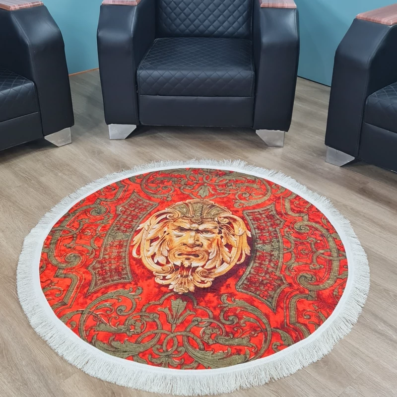 فرشینه گرد مخمل تُرک کد A 075(پس کرایه)