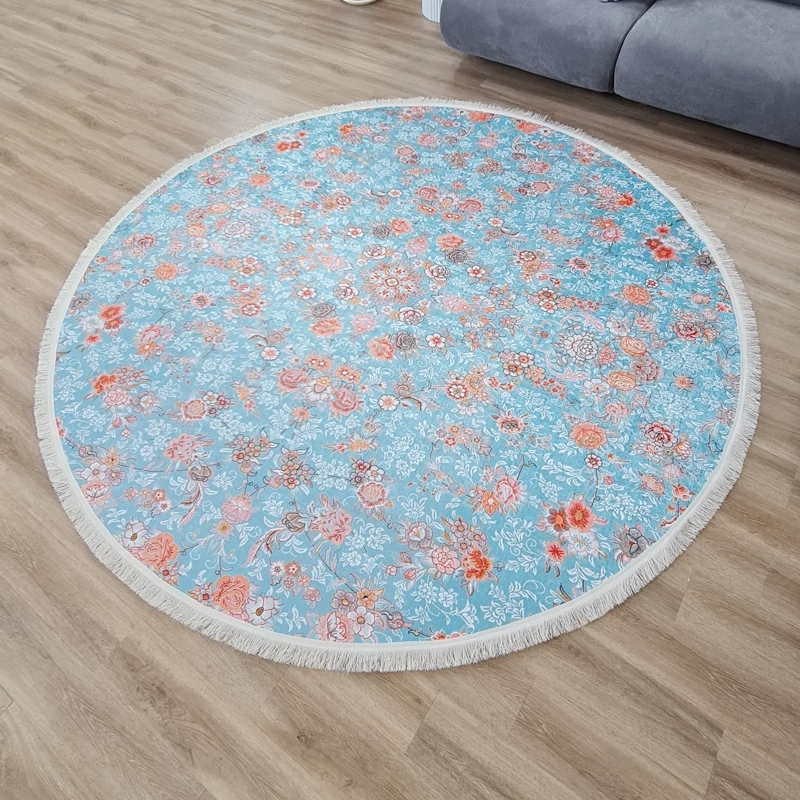 فرشینه گرد مخمل تُرک کد A 095(پس کرایه)