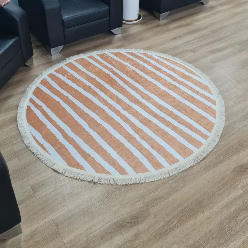 فرشینه گرد مخمل تُرک کد F 133(پس کرایه)