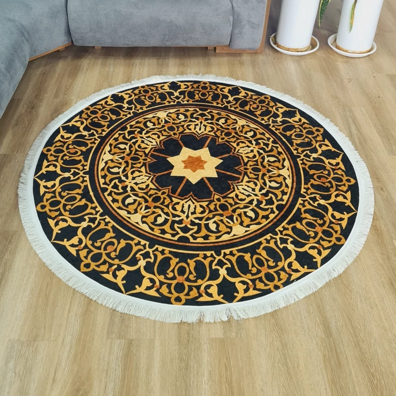 فرشینه گرد مخمل تُرک کد F 58(پس کرایه)