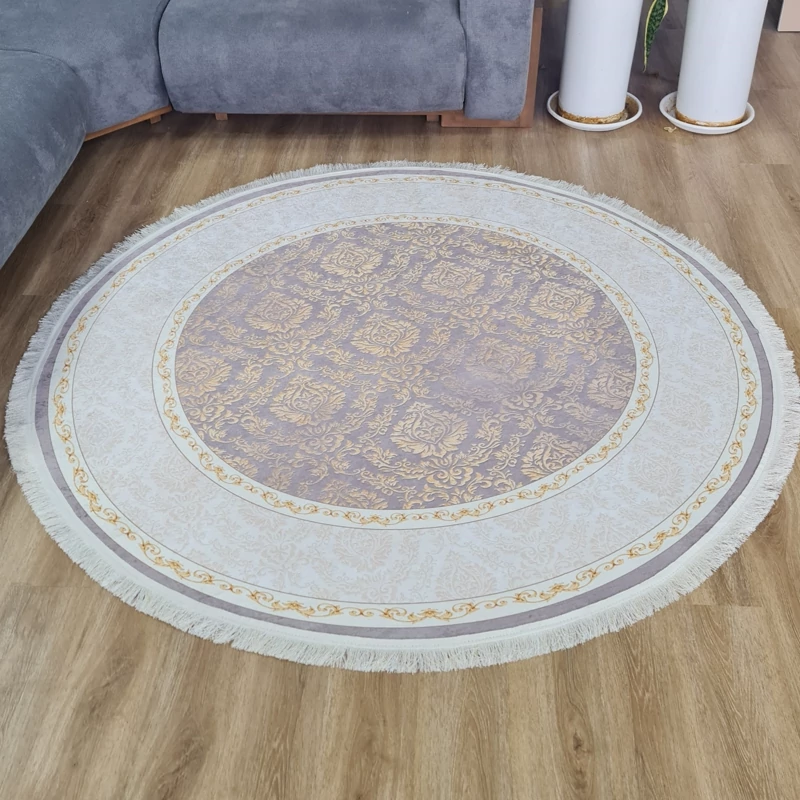 فرشینه گرد مخمل تُرک کد C 03(پس کرایه)