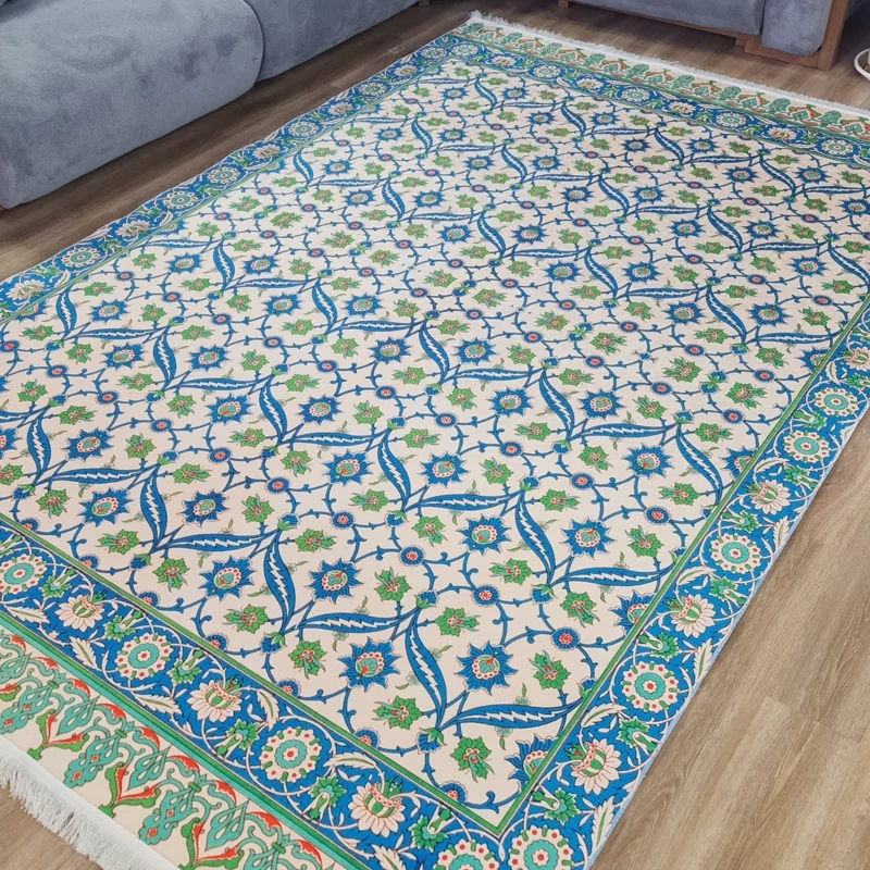 فرشینه مخمل تُرک طرح ابریشم کد A 054 (پس کرایه)