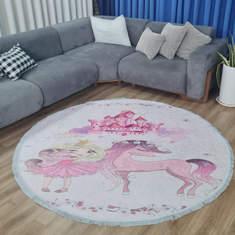 فرشینه کودک مخمل تُرک طرح دخترانه کد F 20(پس کرایه)
