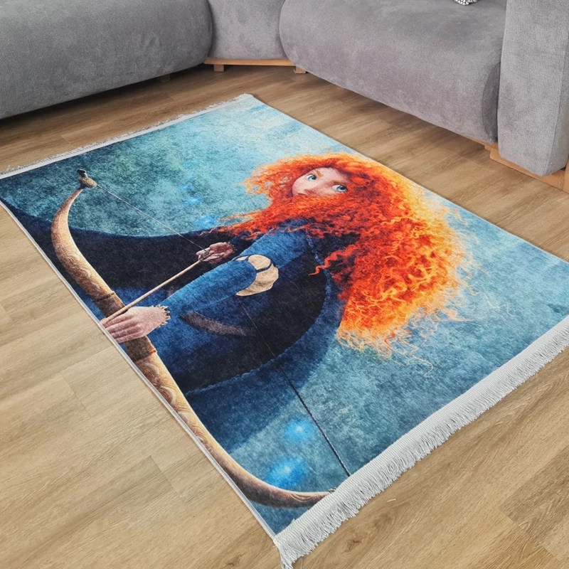 فرشینه دخترانه مخمل تُرک کد H 371(پس کرایه)