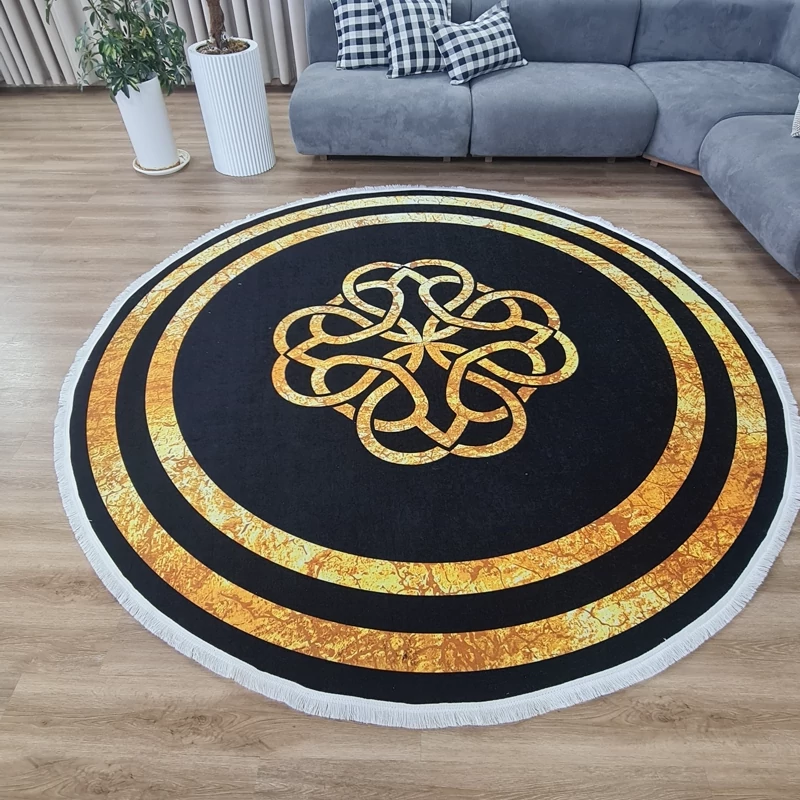 فرشینه گرد مخمل تُرک کد C 44(پس کرایه)