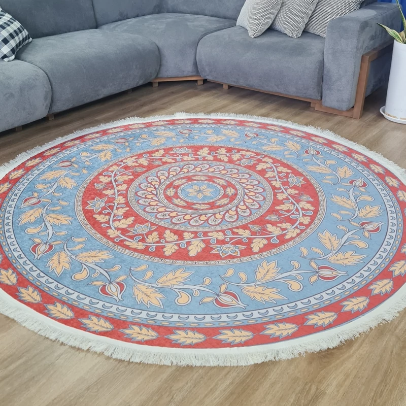 فرشینه گرد مخمل تُرک کد D 160(پس کرایه)