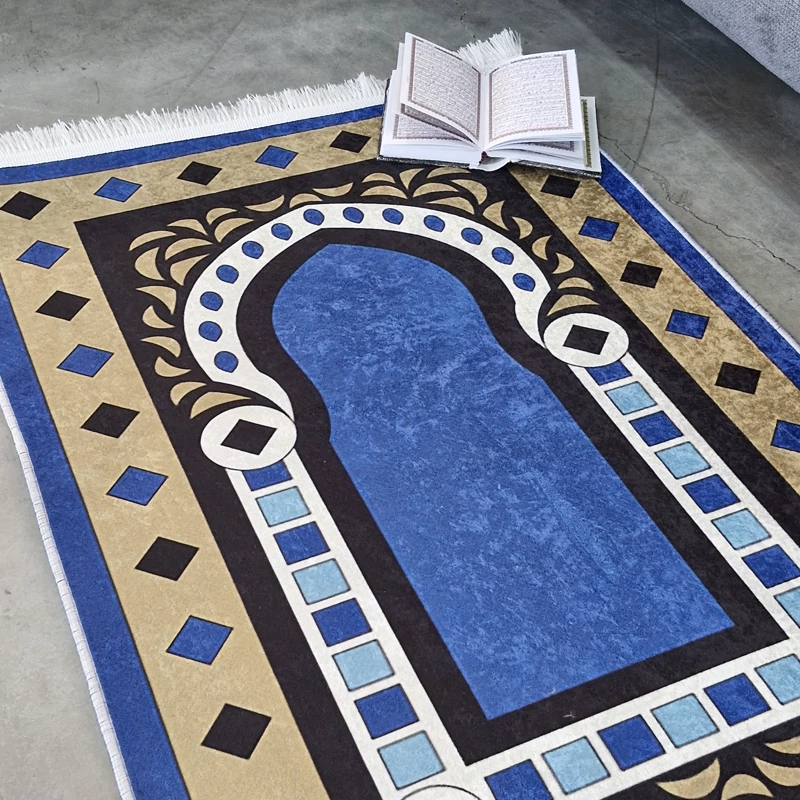 فرشینه جانمازی مخمل تُرک کد N 103(پس کرایه)