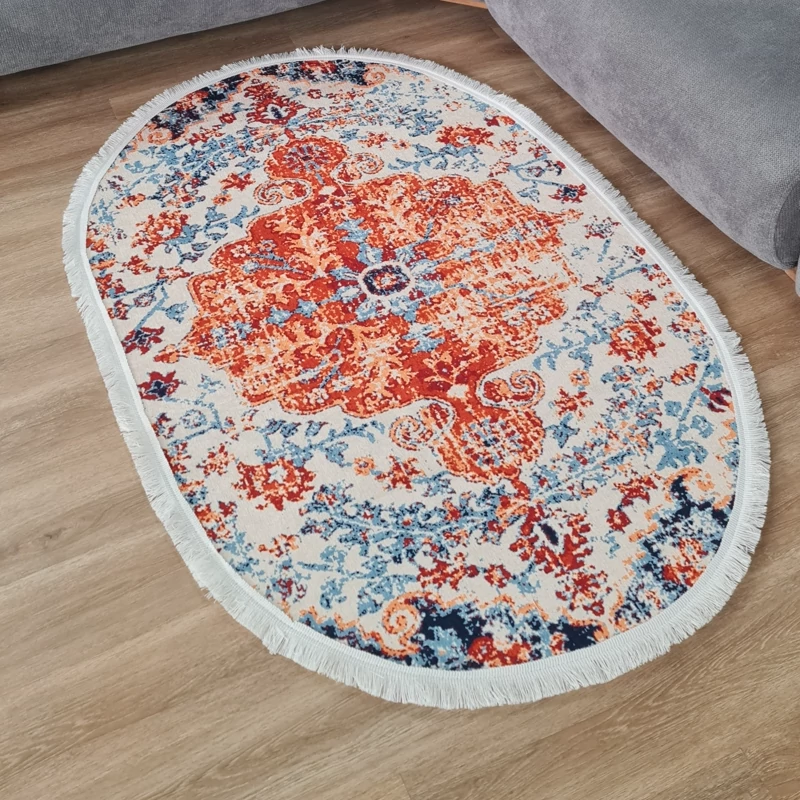 فرشینه بیضی مخمل تُرک کد B 142(پس کرایه)