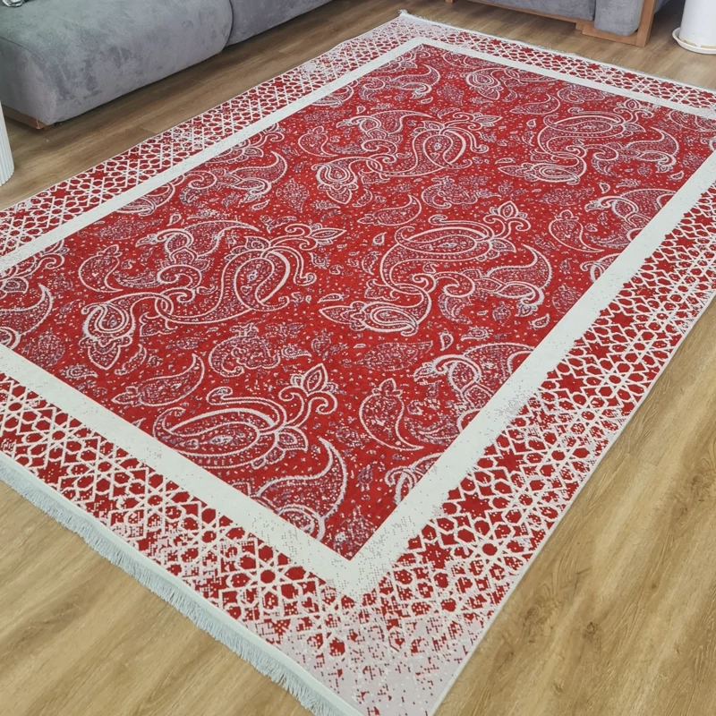 فرشینه مخمل تُرک طرح بته جقه (پس کرایه)