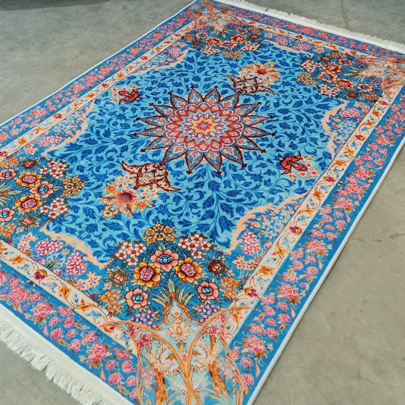 فرشینه مخمل تُرک طرح ابریشم کد A 015 (پس کرایه)