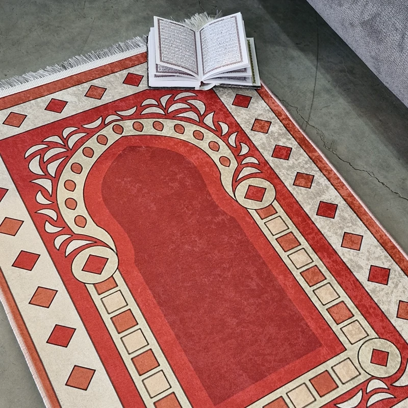 فرشینه جانمازی مخمل تُرک کد N 102(پس کرایه)