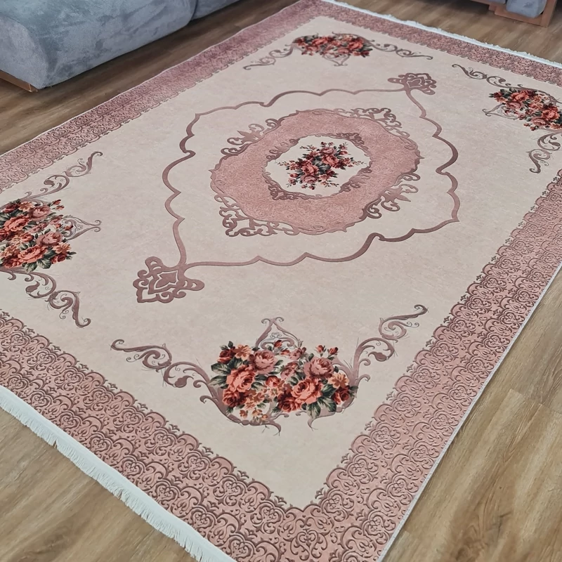 فرشینه مخمل تُرک طرح فانتزی کد M 265 (پس کرایه)