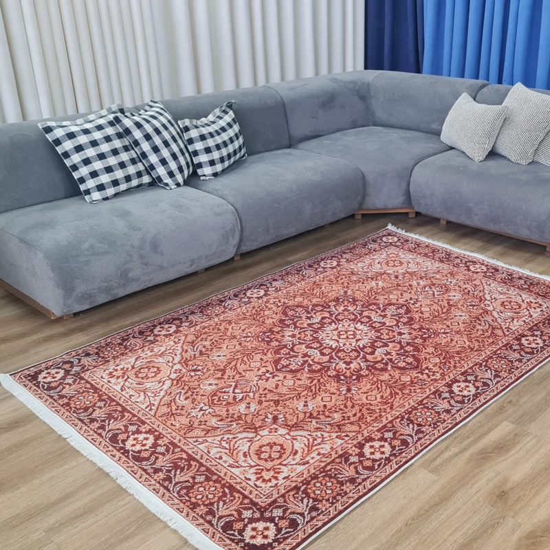 فرشینه مخمل تُرک طرح سنتی کد H 164 (پس کرایه)
