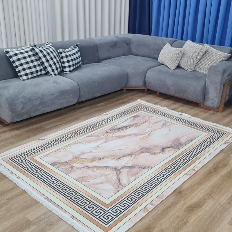 فرشینه مخمل تُرک طرح سنگ ماربل (پس کرایه)