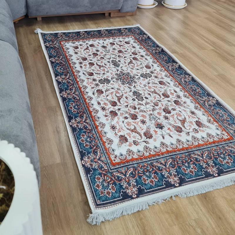 فرشینه مخمل تُرک طرح سنتی کد H 303 (پس کرایه)