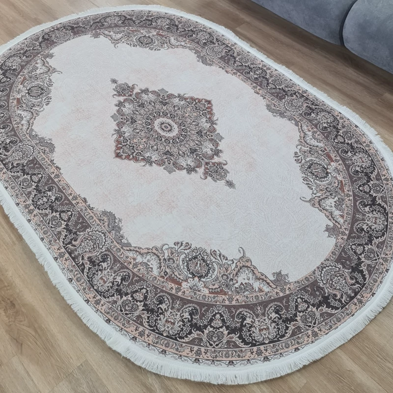 فرشینه بیضی مخمل تُرک کد B 54(پس کرایه)