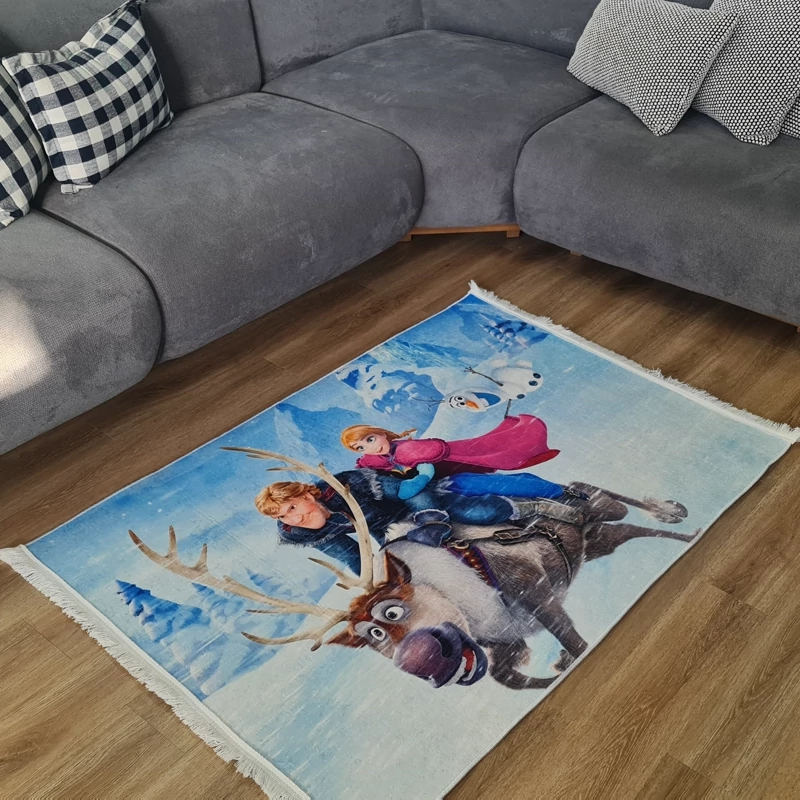 فرشینه کودک مخمل تُرک ضد پرز و ضد حساسیت کد C 129(پس کرایه)