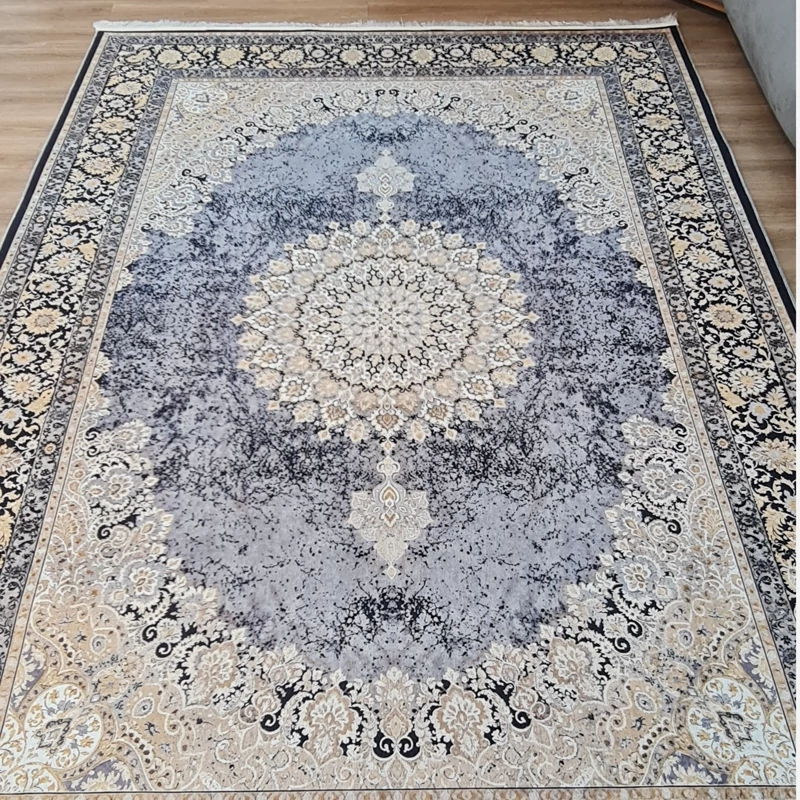 فرشینه طرح لچک ترنج، مخمل شانل کد U 60 (پس کرایه)