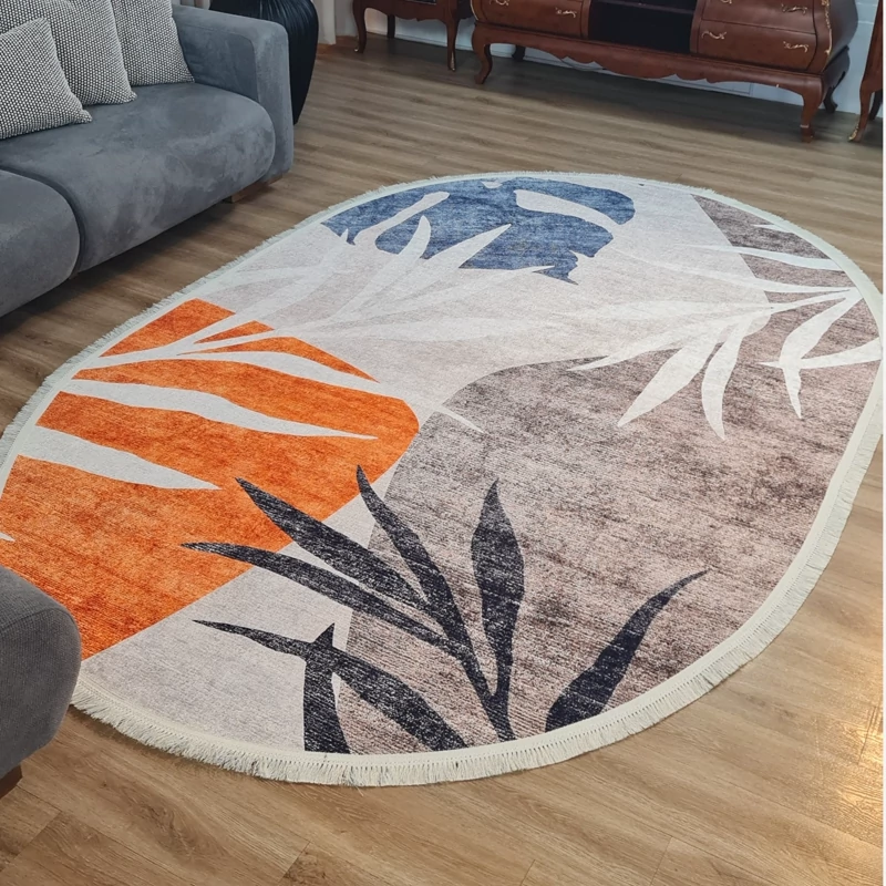 فرشینه بیضی مخمل تُرک کد B 119(پس کرایه)