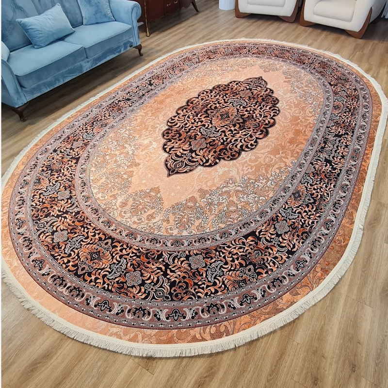 فرشینه بیضی مخمل تُرک کد B 43(پس کرایه)