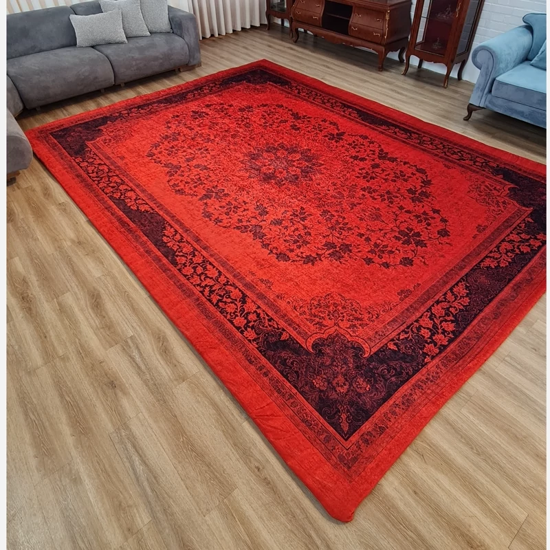 روفرشی کشدار رنگ ثابت مخمل پر تراکم کد U 100 (پس کرایه)