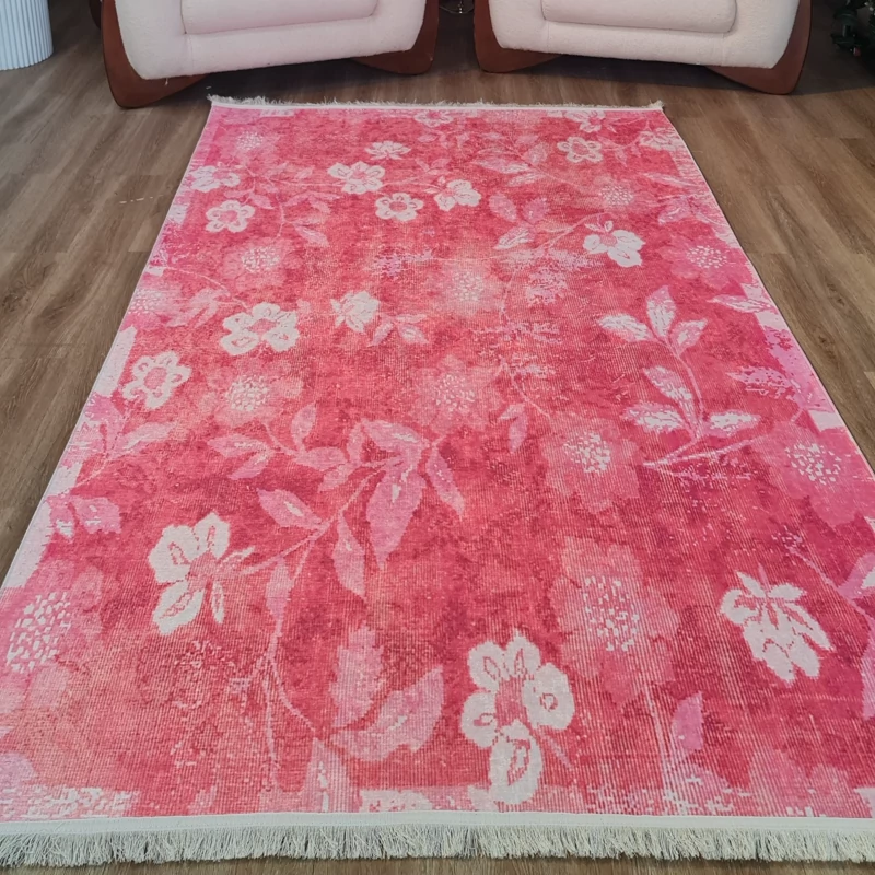 فرشینه طرح گل، مخمل ترک کد H 345 (پس کرایه)