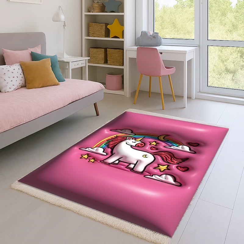 فرشینه کودک مخمل تُرک طرح سه بعدی کد 8116(پس کرایه)
