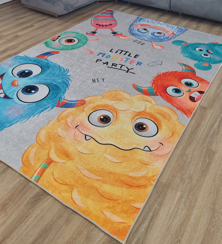 فرشینه کودک طرح هیولاهای بامزه (Little Monster Party) کد U 078