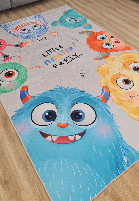 فرشینه کودک طرح هیولاهای بامزه (Little Monster Party) کد U 078
