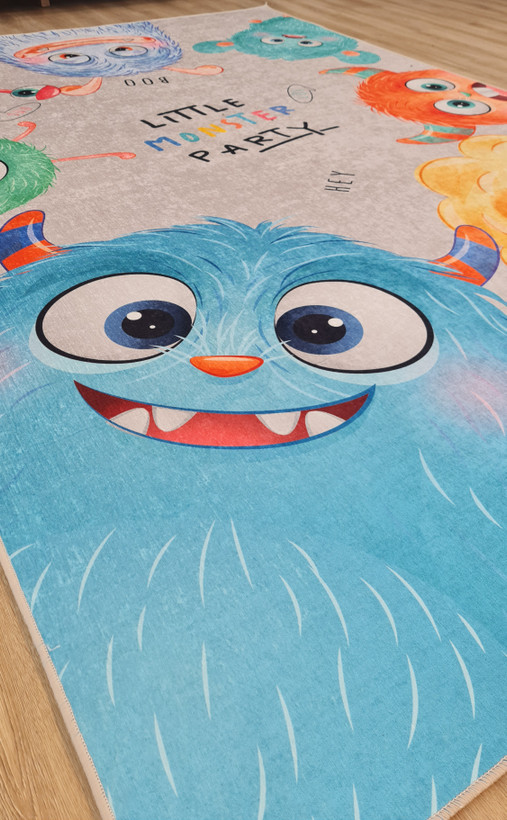 فرشینه کودک طرح هیولاهای بامزه (Little Monster Party) کد U 078