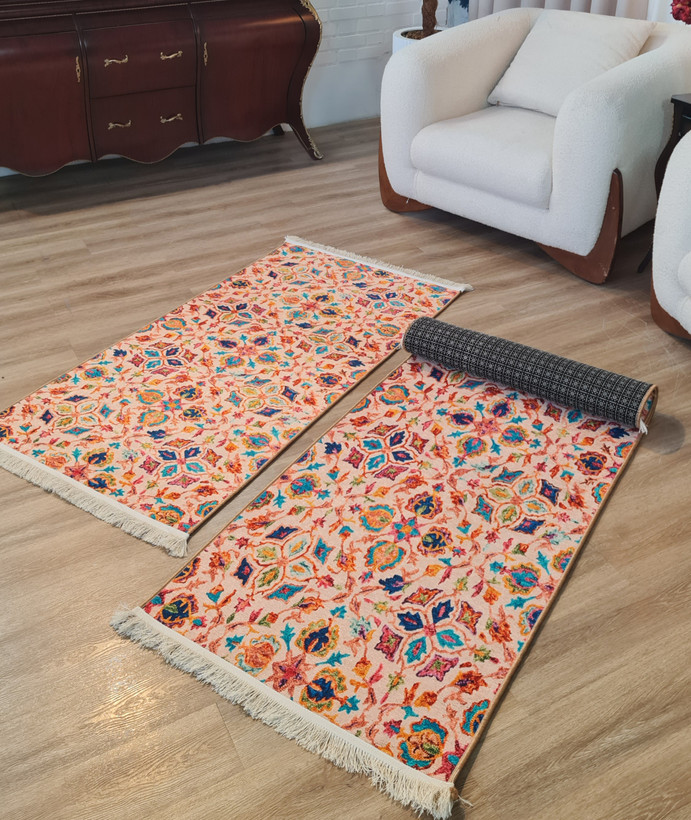 فرشینه استپ دار و پادری طرح سنتی سنقر شاد،کد R 139
