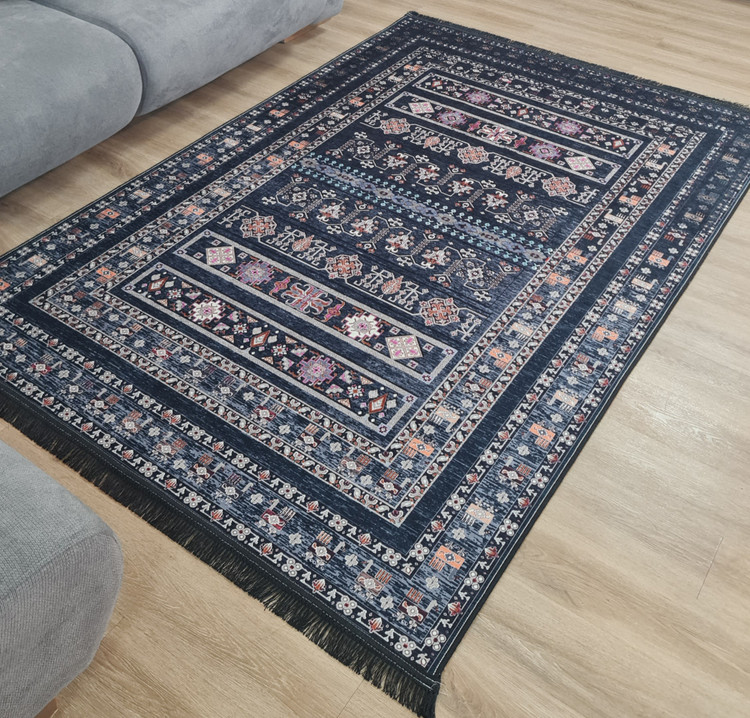 فرشینه سنتی طرح گلیمی قشقایی،کد L 283