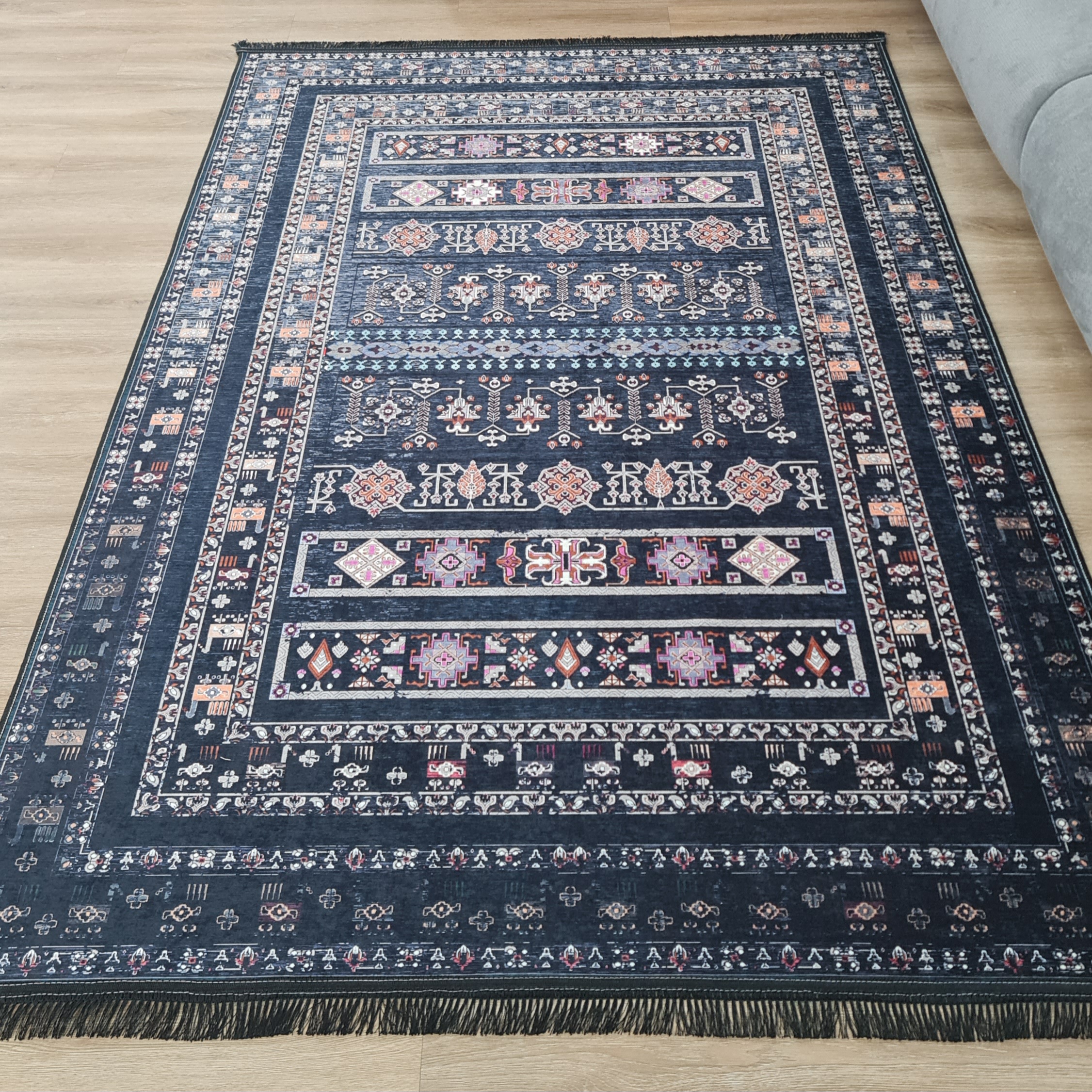 فرشینه سنتی طرح گلیمی قشقایی،کد L 283
