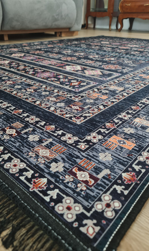 فرشینه سنتی طرح گلیمی قشقایی،کد L 283
