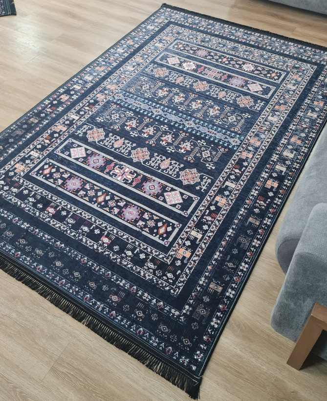 فرشینه سنتی طرح گلیمی قشقایی،کد L 283