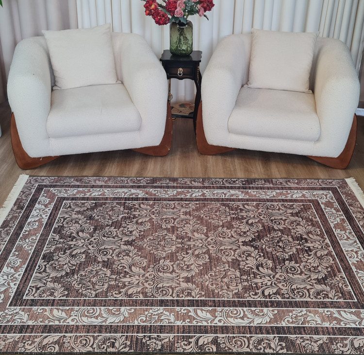 فرشینه کلاسیک طرح داماسک نسکافهای مدل هلن،کد M 331