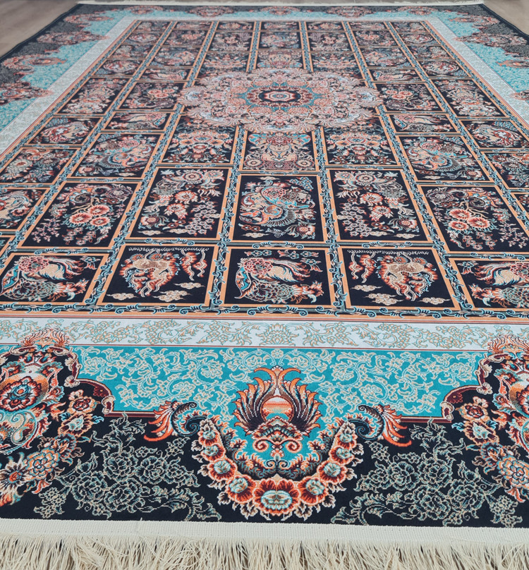 فرشینه مخمل تُرک طرح ابریشم کد A 111 (پس کرایه)