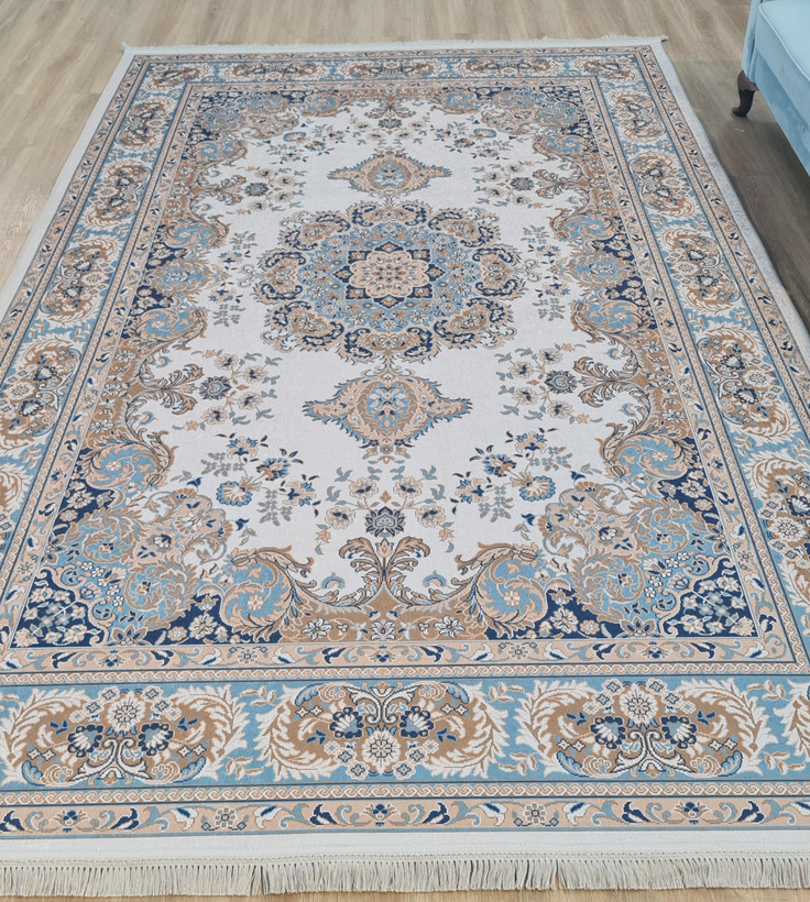 فرشینه طرح کلاسیک ترنجدار زمینه روشن کد U 544